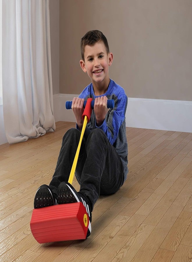Kriva export Kids Pogo Jumper Fun and Safe Pogo Stick for Toddlers, Durable Foam Bungee Jumping Stick Makes Squeaky Sounds Improves Balance, Bouncing Toy for Ages 3 Year - Multicolor - Image 4